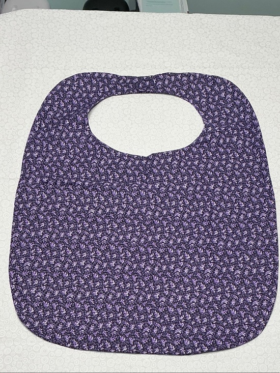 Hand Sewn Other - Purple Floral  Adult Clothing Protector